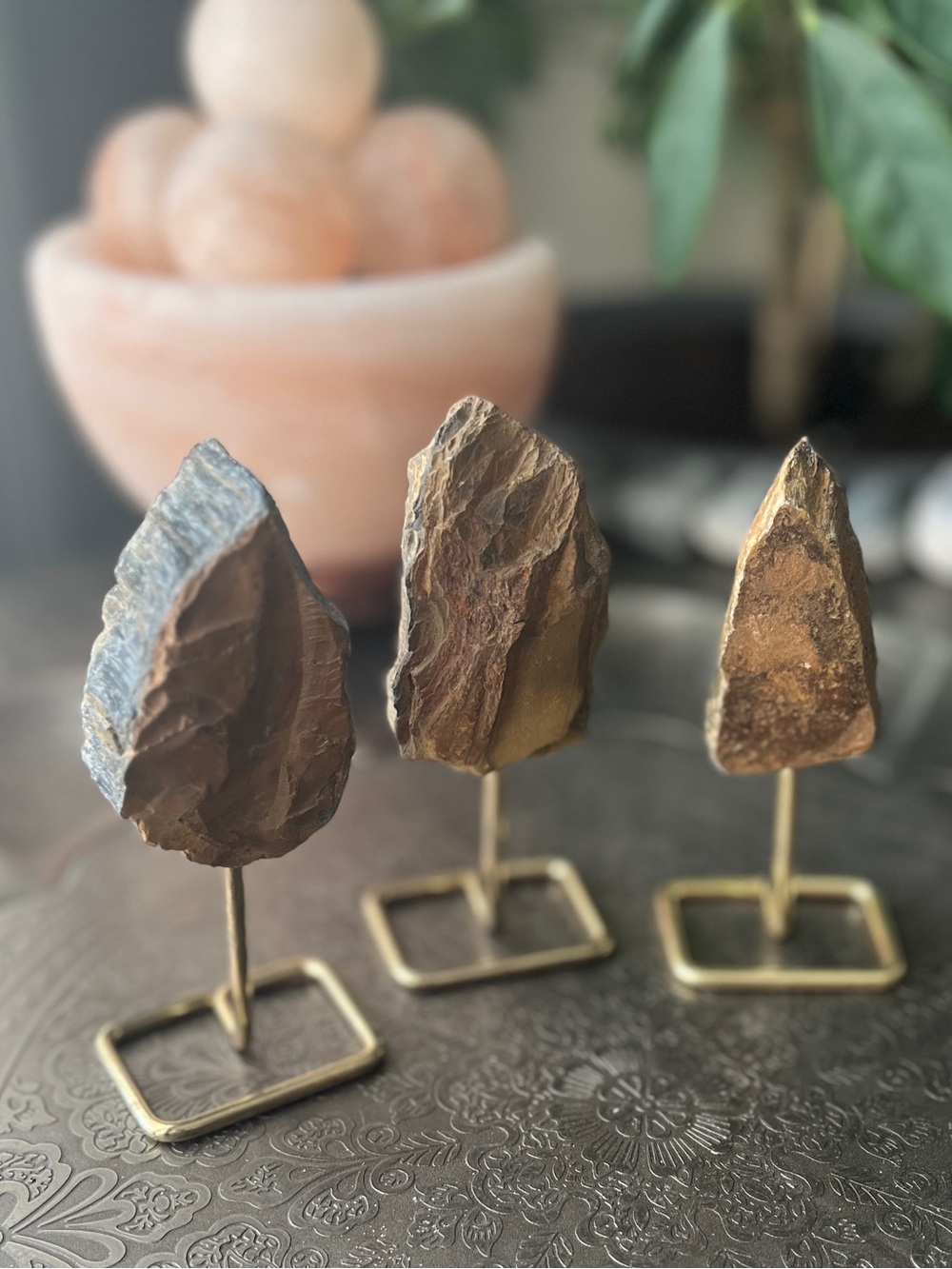 Tiger’s eye on a stand